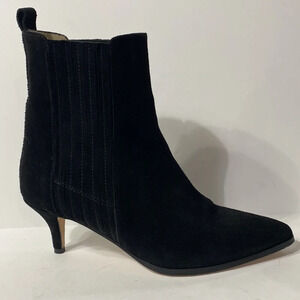 Ivylee Copenhagen Black Suede Pull On Ankle Boots Size 9